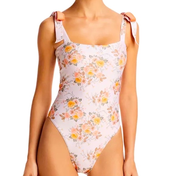 Floral One Piece Swimsuit - Picture 1 of 7